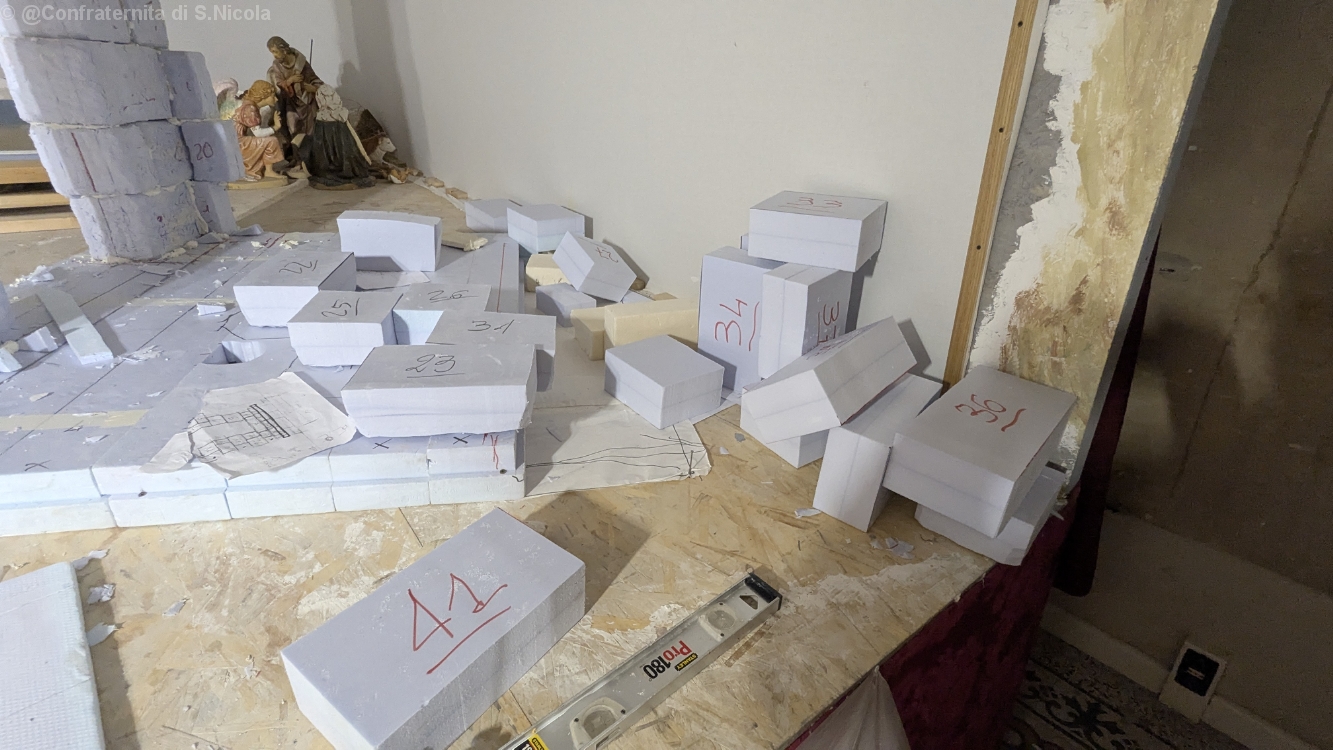 Allestimento nuovo presepe